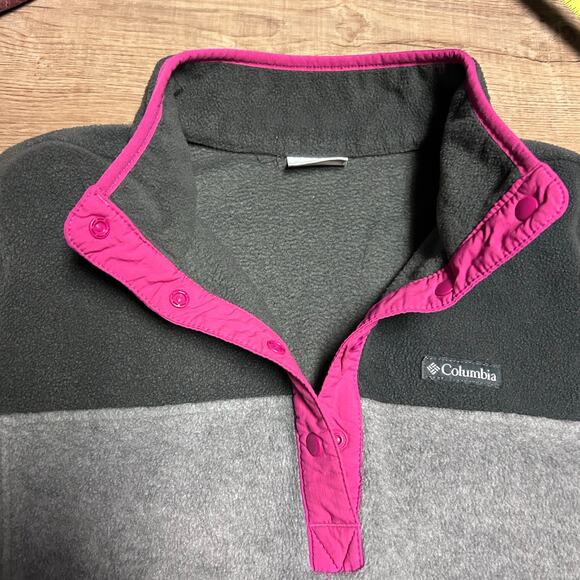 Columbia Women’s Fleece Pink & Gray Jacket - XL - Picture 6 of 8